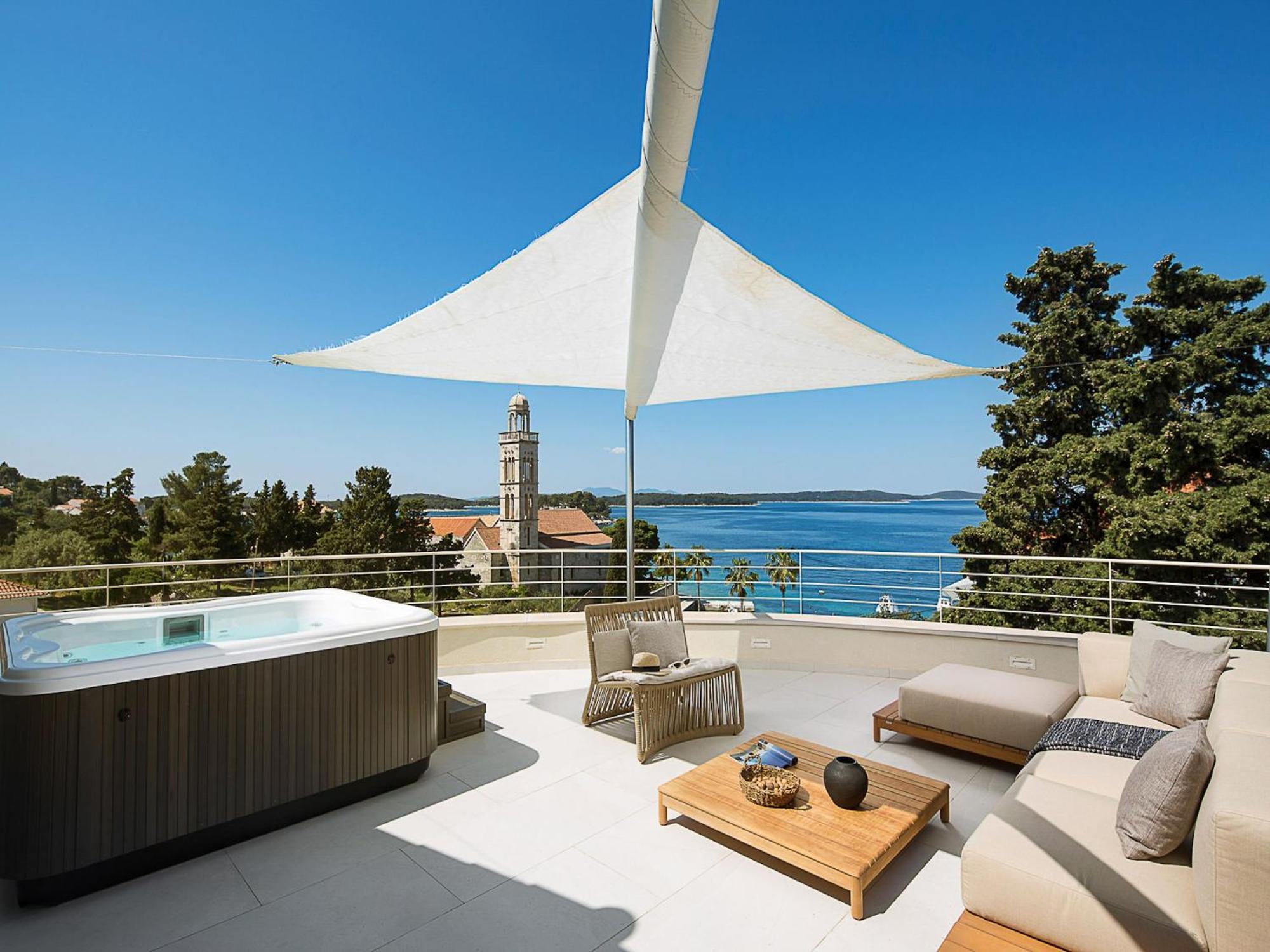 Exclusive Hvar 6 Bedrooms Serenity By The Sea Incredible Sea Monument Views Jacuzzi